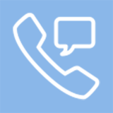 Telefon mit Sprechblase